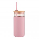 Avanti Glass Smoothie Tumbler - 500ml - Pink - Personalisation Available